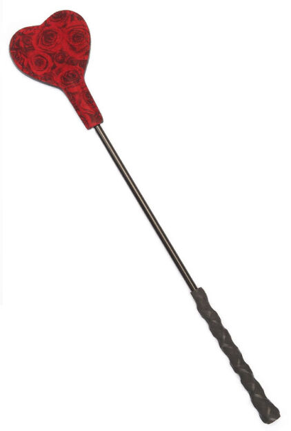 Liebe Seele szpicruta Kinbaku Ukiyoe Red Rosy Leather Mini Crop