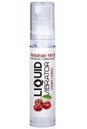 Wibrator w płynie Liquid Vibrator Cherry 10ml Amoreane