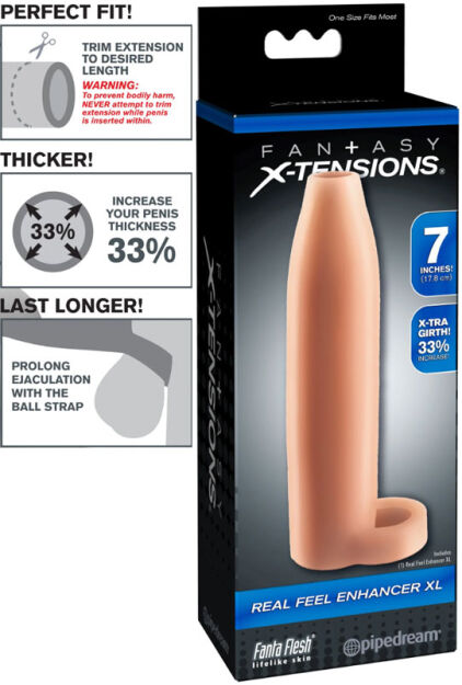Nakładka Na Penisa Fantasy X-Tensions Real Feel Enhancer Xl Pipedream