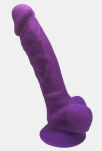 Silikonowe Dildo Model 1 18 Cm Purple Silexd - 2