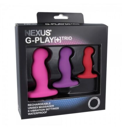 Zestaw Trzech Wibrujących Masażerów G-Play Trio+ Nexus