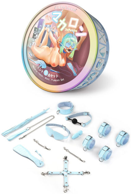 Zestaw Bondage Macaron 9Pcs Bondage Kit-Mint Liebe Seele