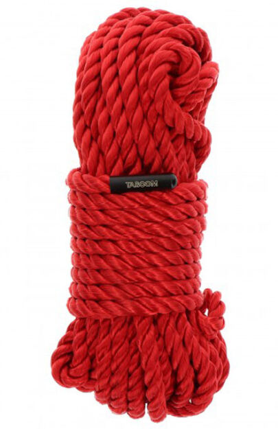 Lina Do Wiązania Bondage Rope 10 Meter 7 Mm Red Taboom