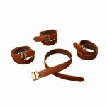 Zestaw Do Krępowania 8-Bondage-Straps Restraint Set Brown LOCKINK - 3