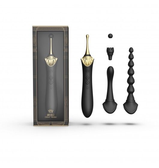 Wibrator Wielofunkcyjny Bess 2 Obsidian Black Zalo