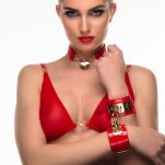 Kajdanki na nadgarstki VEGAS High Gloss Wrist Cuffs Kinky Diva - 2