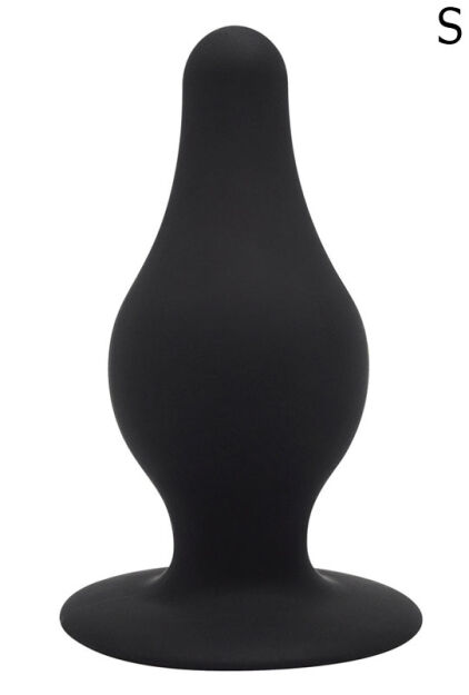 Korek Analny Plug Model 2 S 7,5 Cm Black Silexd