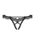 Bravelle stringi otwarte czarne L/XL Obsessive - 5