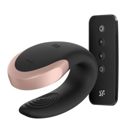 Wibrator dla par Satisfyer Double Love Black