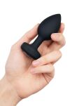 Korek analny Vibrating Jewel Plug M/L Black b-Vibe - 5