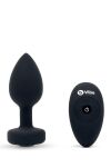 Korek analny Vibrating Jewel Plug M/L Black b-Vibe - 3