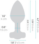 Korek analny Vibrating Jewel Plug M/L Black b-Vibe - 7
