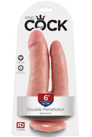 Dildo King Cock Double Penetrator Light Pipedream