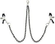 Klamerki Na Sutki Black Beads Chains & Nipple Clamps Liebe Seele - 2