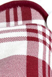 Xandra Burgundowe K13 Kapcie - 2