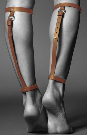 Podwiązki Maze Back Leg Garter Brown Bijoux Indiscrets