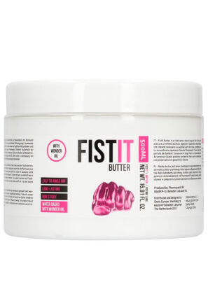 Lubrykant na bazie wody z dodatkiem olejku Shots Fist It Butter 500ml