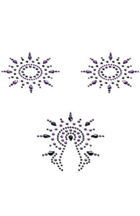 Gloria Set Black & Purple Biżuteria na ciało