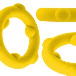 Pierścień erekcyjny [SIL] SPINNER Cockring Yellow Oxballs - 6