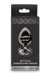Korek Analny Butt Plug With Diamond Jewel Silver M Taboom - 3