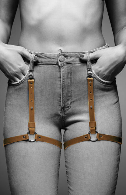 Podwiązki Maze Shorts Garters Brown Bijoux Indiscrets
