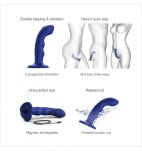 Strap-on-me Tapping Dildo Wave Night Blue - 3
