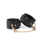 Kajdanki Black Organosilicon Ankle Cuffs Liebe Seele - 2
