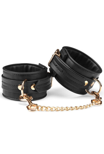 Kajdanki Black Organosilicon Ankle Cuffs Liebe Seele