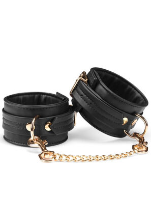 Kajdanki Black Organosilicon Ankle Cuffs Liebe Seele