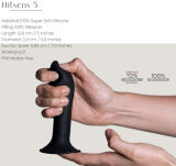 Silikonowe Dildo Premium Hitsens Model 5 Black Adrien Lastic - 4