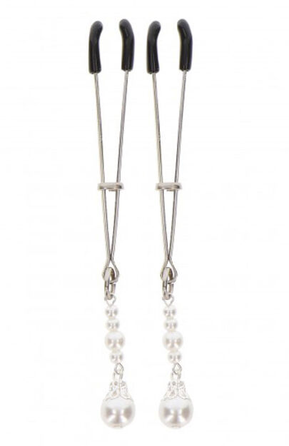 Taboom Tweezers With Pearls Silver