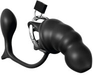 Klatka Na Penisa Z Korkiem Ass-Gasm Cock Blocker Pipedream - 2