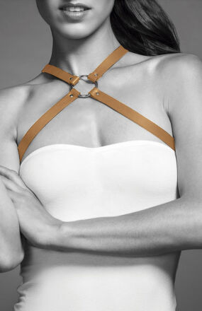Uprząż Maze Chest Thin Harness Brown Bijoux Indiscrets