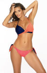Celestina M-577 Blu Scuro-Flamingo Kostium kąpielowy - 2