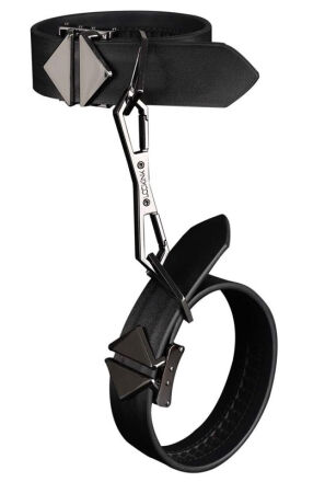 Kajdanki Ankle And Wrist Cuffs Set Black LOCKINK