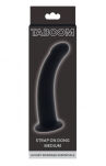 Silikonowe Dildo Strap-On Dong Black Medium Taboom - 2