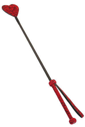 Szpicruta Kinbaku Ukiyoe Red Rosy Leather Crop Liebe Seele