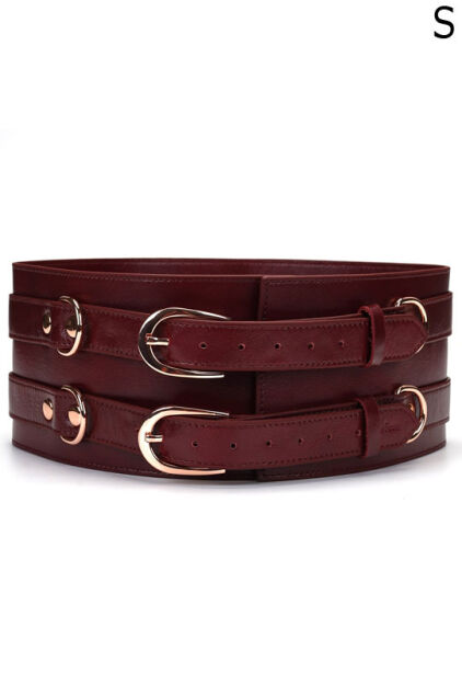 Liebe Seele pas do krępowania Wine Red Waist Cuff S Size