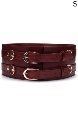 Liebe Seele pas do krępowania Wine Red Waist Cuff S Size