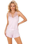 Amelia 1/2 Light Pink Top Piżama damska - 2