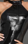 Body F198 Powerwetlook eco leather XL Noir Handmade - 3