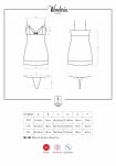 Koszulka Nocna Ze Stringami Wonderia L/Xl Obsessive - 7