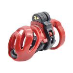 Pas cnoty Cyborg Chastity Cage Black | Red Brutus - 2