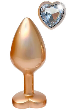 Korek Analny Gleaming Love Pearl Gold Plug Medium Dreamtoys