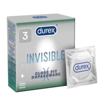 Invisible Close Fit 3 Szt. Durex