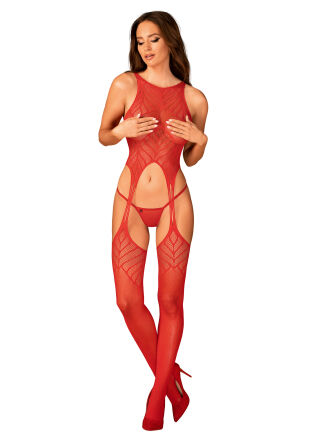 N122 Red Bodystocking
