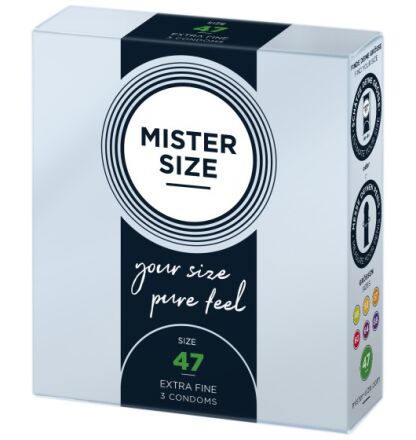 Condoms 47 Mm 3 Pieces Mister.Size