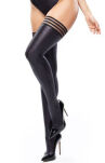 Lajkrowe Pończochy Samonośne Misso. S806 Stockings Black Xl Misso - 4