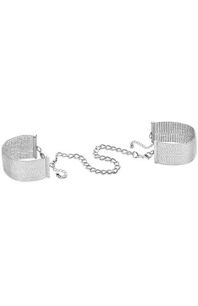 Kajdanki Desir Metallique Mesh Silver Handcuffs Bijoux Indiscrets