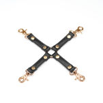Liebe Seele uprząż Bondage Black Organosilicon Hogtie - 2